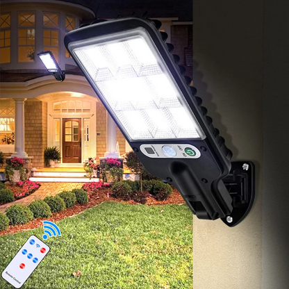 Solar-LED-schijnwerper met bewegingssensor