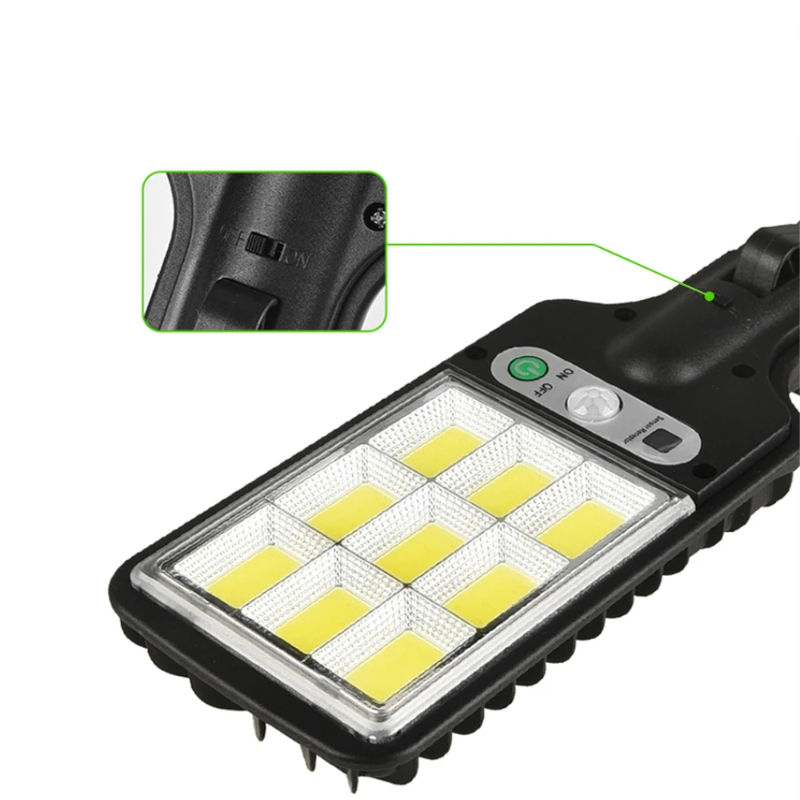 Solar-LED-schijnwerper met bewegingssensor